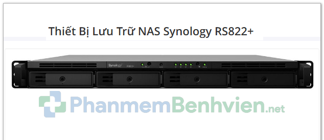 THIẾT BỊ LƯU TRỮ NAS: Synology RS822+